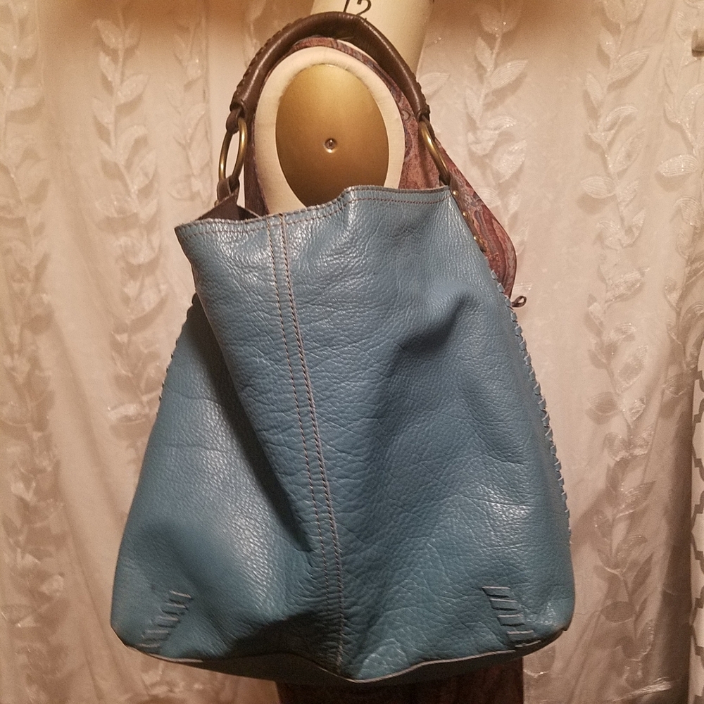 Lucky Brand Vintage Blue Hobo Bag